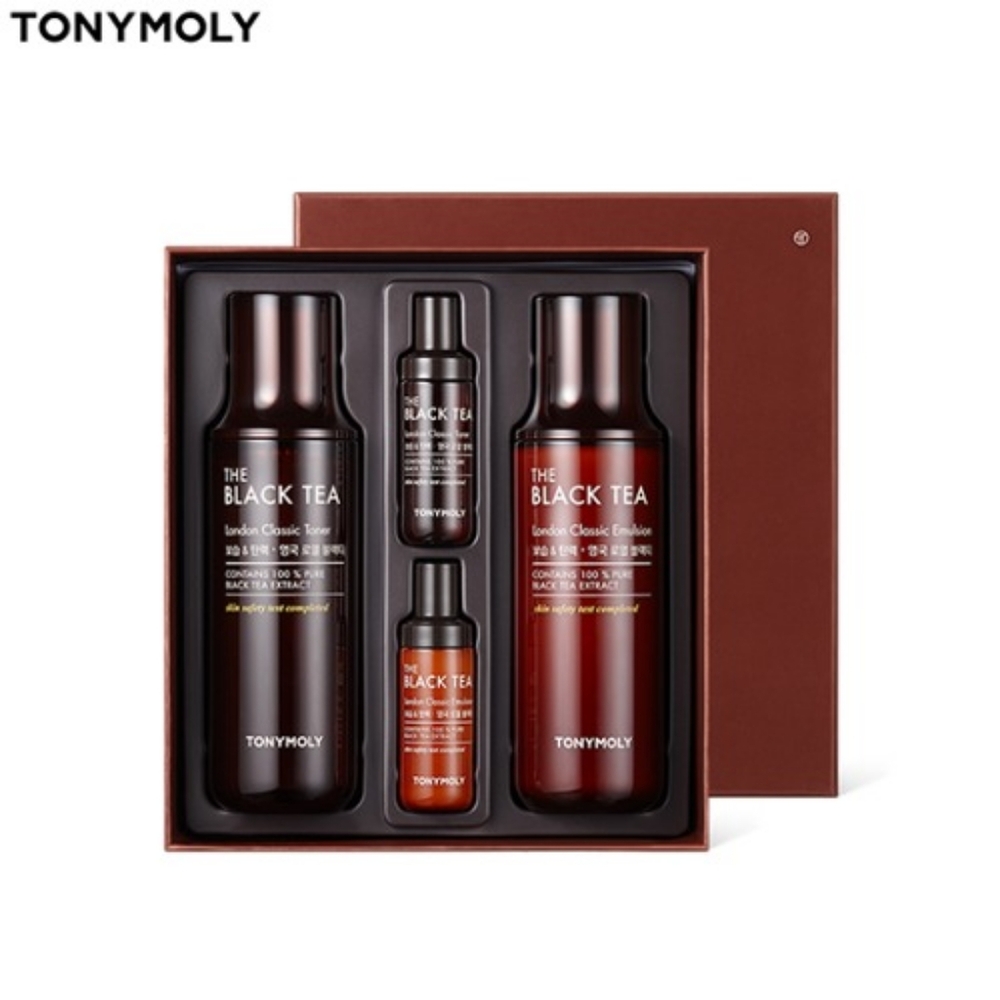 New! TonyMoly The Black Tea London Classic Skin Care Set